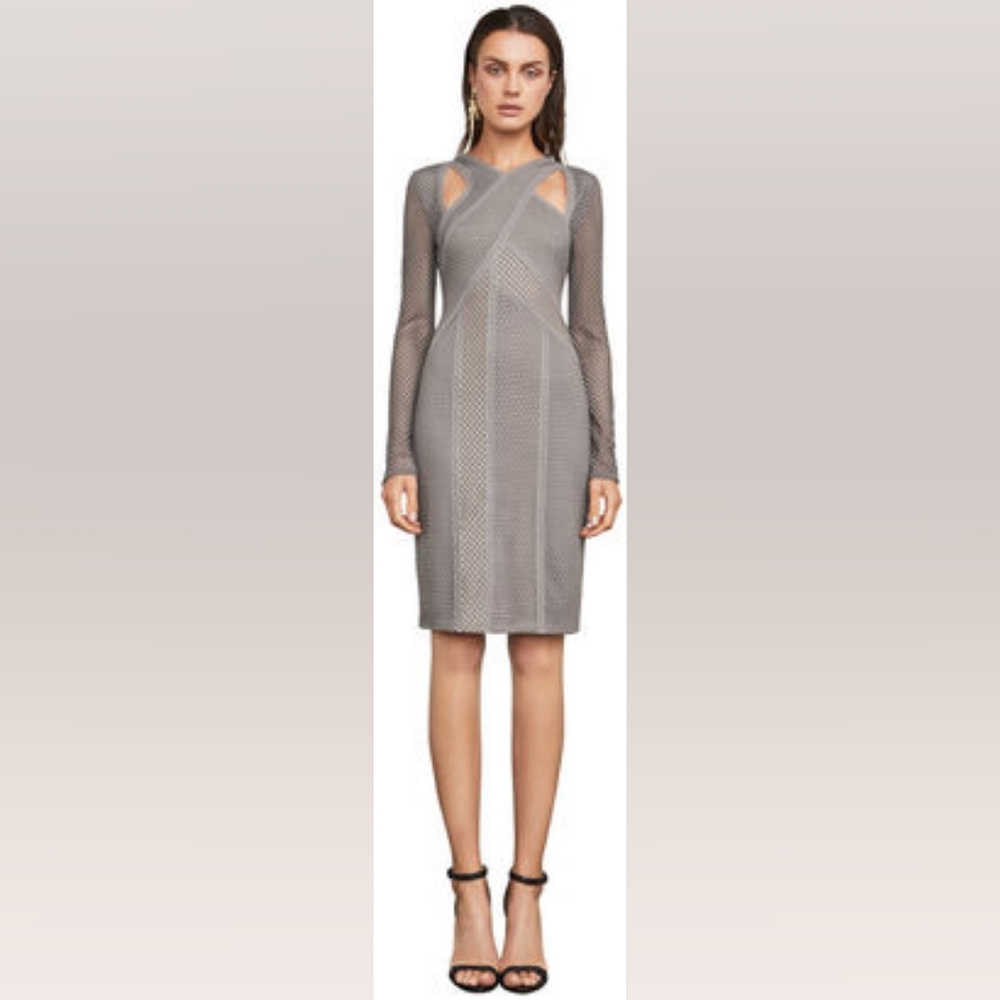 NWT $198 BCBG MAXAZRIA "Jaylnn" Long Sleeve Dress Size XXS